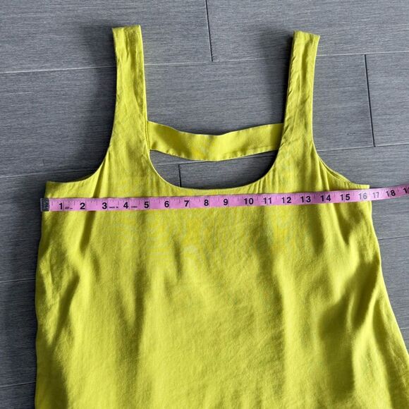 Anthropologie Maeve Lorraine Yellow Cutout Swing Mini Dress XS Summer Vacation - Picture 13 of 14
